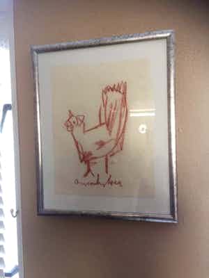 Anton Heyboer - Kip op rijstpapier verkocht voor € 100!