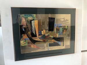 Isa van der Zee - abstracte compositie kopen? Bied vanaf 25!