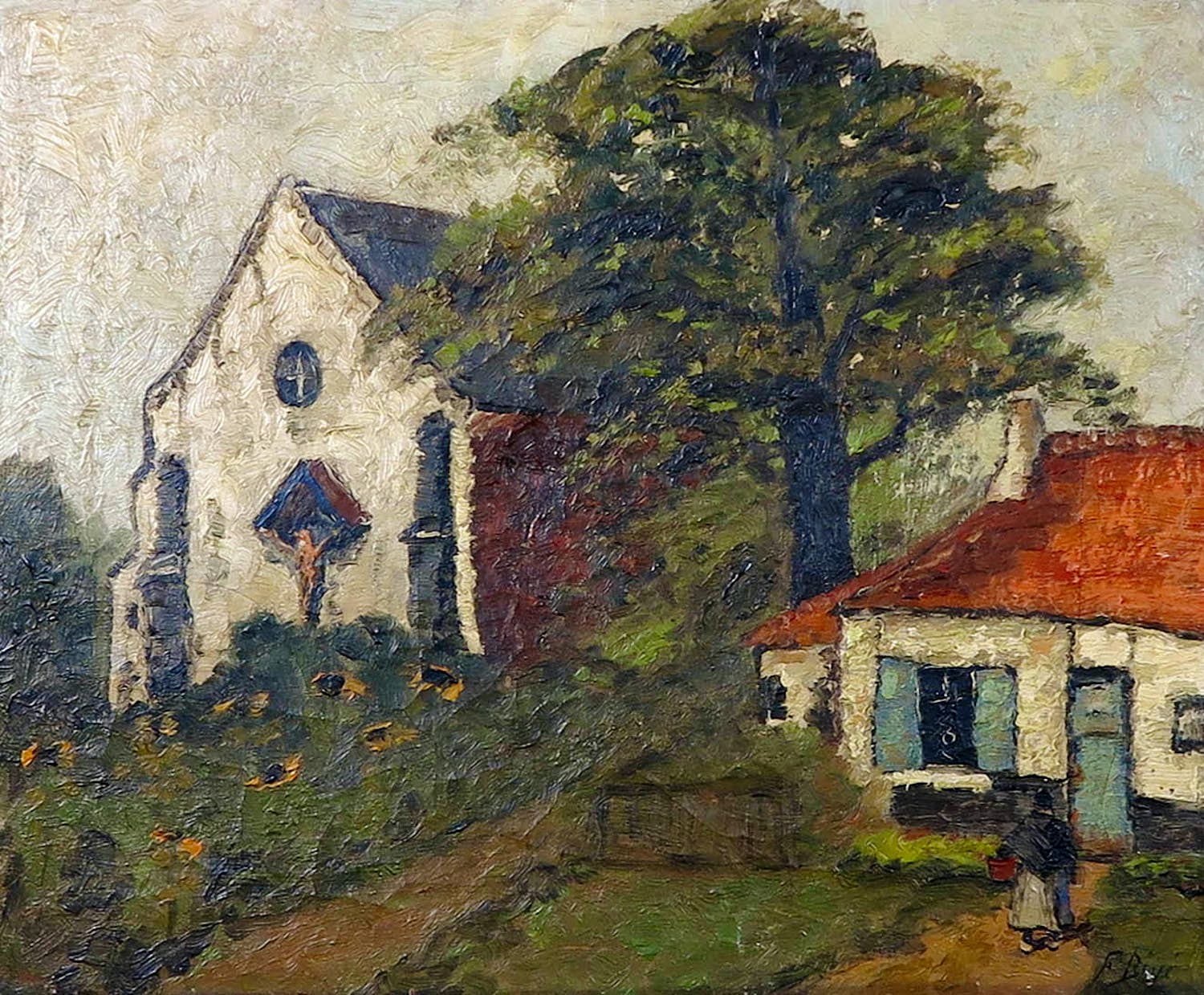 Franz Binjé - Olieverf op doek, Zonder titel kopen? Bied vanaf 1!