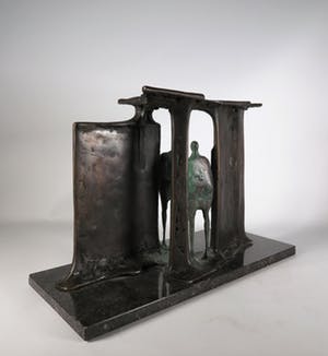 Wim Rijvers - Brons en hardsteen, Zonder titel kopen? Bied vanaf 650!