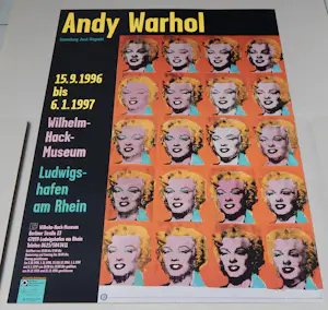 AcheterAndy Warhol - Marilyn Twenty Times Ausstellungsplakat Ludwigshafen 1996? Enchérissez de 60!