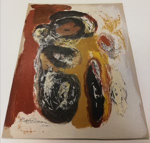 Bert Braam - 2 abstracte schilderijen kopen? Bied vanaf 1!