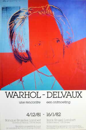 Andy Warhol - Warhol - Delvaux, une rencontre - een ontmoeting. verkocht voor € 51!