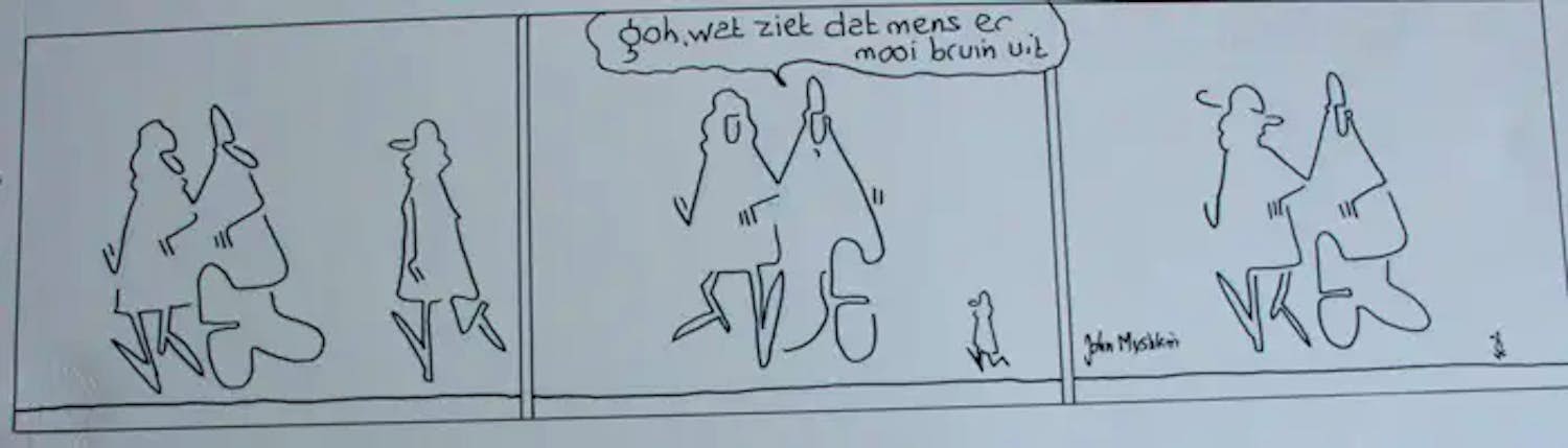 Toon van Driel - Pentekening: "Hullie" kopen? Bied vanaf 40!