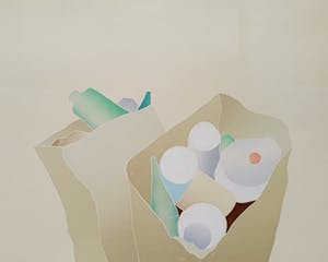 Thom de Jong - Food for Thought, aquatint ets kopen? Bied vanaf 40!