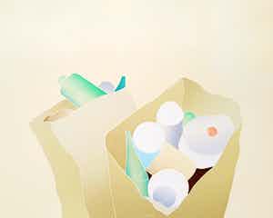 Thom de Jong - Food for Thought, aquatint ets verkocht voor € 40!