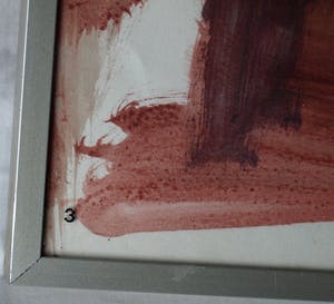 Niet of onleesbaar gesigneerd - Acrylverf en collage , De markt op een regenachtige dag – ingelijst - Groot kopen? Bied vanaf 1!