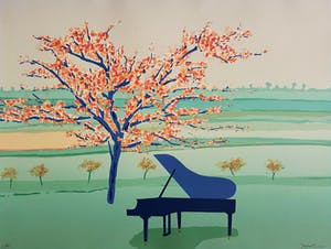 Jurjen Fontein - Tuinfeest, zeefdruk (groot) kopen? Bied vanaf 40!