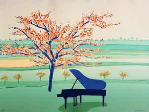 Jurjen Fontein - Tuinfeest, zeefdruk (groot) verkocht voor € 40!