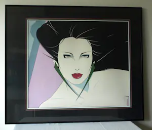 Buy Patrick NAGEL - 4 Grote ingelijste zeefdrukken , Vrouwen? Bid from 100!