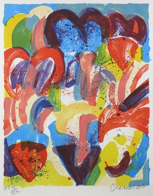 Jan Cremer - Litho, Tulips - Ingelijst (Groot) kopen? Bied vanaf 200!