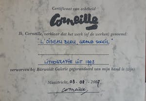 Corneille - " L 'Oiseau Bleu, Grand Soleil " E.A. exemplaar ( groot) kopen? Bied vanaf 410!