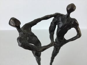 Corry Ammerlaan - “Dank” de Handdruk. Groot beeld 28 cm. kopen? Bied vanaf 1!