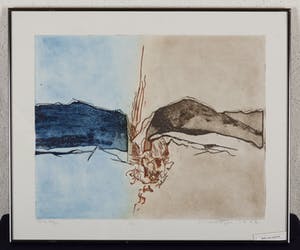 Jan Montyn - Water, vuur, Aarde - HC II/III - 1997 - kleurenets op papier kopen? Bied vanaf 20!