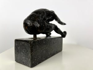 Gerard Lageman - Bronzen scultpuur | 'Turner' | jaren '80 kopen? Bied vanaf 1!