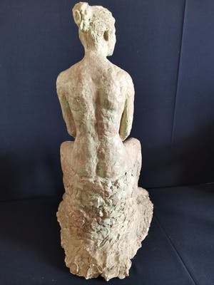 Niet of onleesbaar gesigneerd - Zittend naakte dame kopen? Bied vanaf 1!