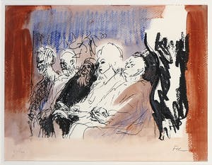 Luis Filcer - Zeefdruk, Zonder titel - Ingelijst kopen? Bied vanaf 35!