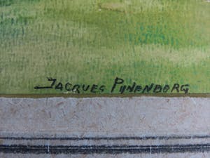 Jacques Pijnenborg - Gezicht op boerderij met bomen kopen? Bied vanaf 20!