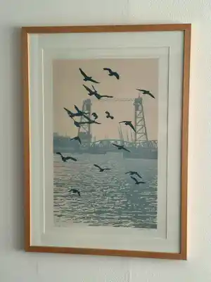 Clemens Zijlmans - Zeefdruk De Hef - Rotterdam verkauft für € 75!