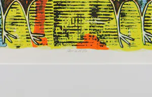 Ans van Dijk - Zeefdruk, Amarillo - Ingelijst kopen? Bied vanaf 50!