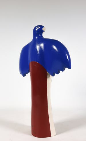 Corneille - Beschilderd en geschilderd beeld van kunsthars, L'oiseau d'amour kopen? Bied vanaf 150!