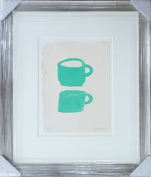 Klaas Gubbels - Groene kopjes - Nieuw ingelijst! kopen? Bied vanaf 450!