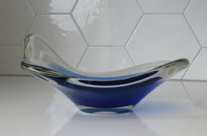 Paul Kedelv - Blauwe Coquille schaal kopen? Bied vanaf 50!