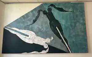 Paul Vincken - abstract kunstwerk vrouwenduo kopen? Bied vanaf 600!