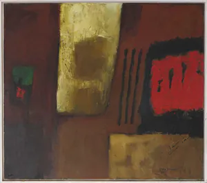 Jos Schimmer - Olieverf op doek, Avond in atelier - Ingelijst (Groot) kopen? Bied vanaf 1!