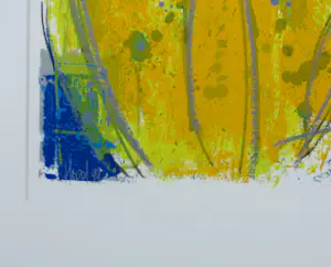 Ad van Hassel - Zeefdruk op papier, Tulpen, Geel - Ingelijst kopen? Bied vanaf 60!