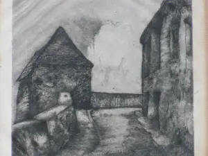 Willem van Leusden - Twee stadsgezichten - Etsen kopen? Bied vanaf 58!