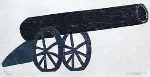 Klaas Gubbels - Houtdruk - 2009 verkocht voor € 295!