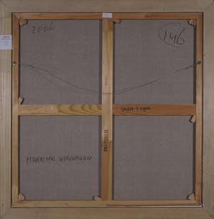 Martin van Wordragen - Olieverf op doek, Onder vier ogen - Ingelijst (Groot) kopen? Bied vanaf 1!