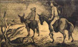 Dick Stolwijk - C3904-11 - Op weg met het ezeltje verkocht voor € 50!