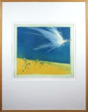 Ronald Tolman - Ets, Zonder titel - Ingelijst verkocht voor € 50!