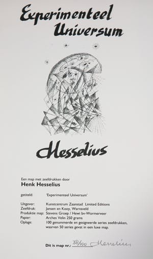 Henk Hesselius - Map met 6 zeefdrukken, Experimenteel Universum kopen? Bied vanaf 120!
