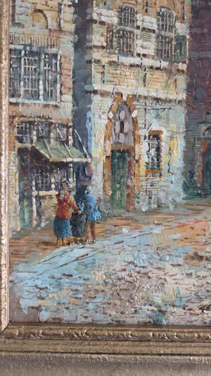 Onbekend - Oud Hollands of Vlaams stadsgezicht kopen? Bied vanaf 125!