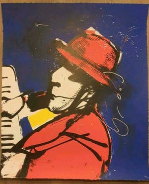 Herman Brood - Ik Piano - zeefdruk - gesigneerd - 150 ex. kopen? Bied vanaf 1!