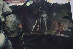Ernst Fuchs - Gertrude Baschnegger vor dem Lebensbaum - gesigneerde giclee, 2012 kopen? Bied vanaf 40!