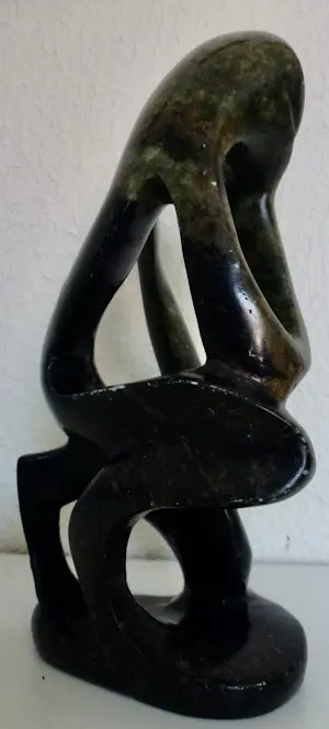 Niet of onleesbaar gesigneerd - Sculptuur "De Denker" - Abstract Expressionisme - geglazuurd kopen? Bied vanaf 1!