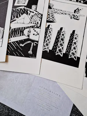 Erik Kriek - zijn eerste (1991) complete "Gutsman" serie van 6 linosneden - potloodgesigneerd kopen? Bied vanaf 470!