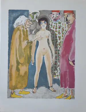 Kees van Dongen - houtgravure - Les Experts kopen? Bied vanaf 50!