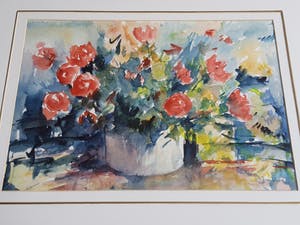Jaap van Veen - Bloemstilleven - Gesigneerd & Ingelijst kopen? Bied vanaf 35!