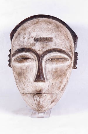 Ogoni - Masker met wit gezicht en versieringen kopen? Bied vanaf 1!