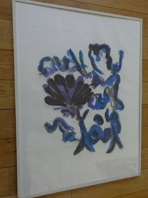 Jan Sierhuis - ABSTRACTIE / KLEURETS / 81x61cm / KADER / SIG / 1990 kopen? Bied vanaf 125!