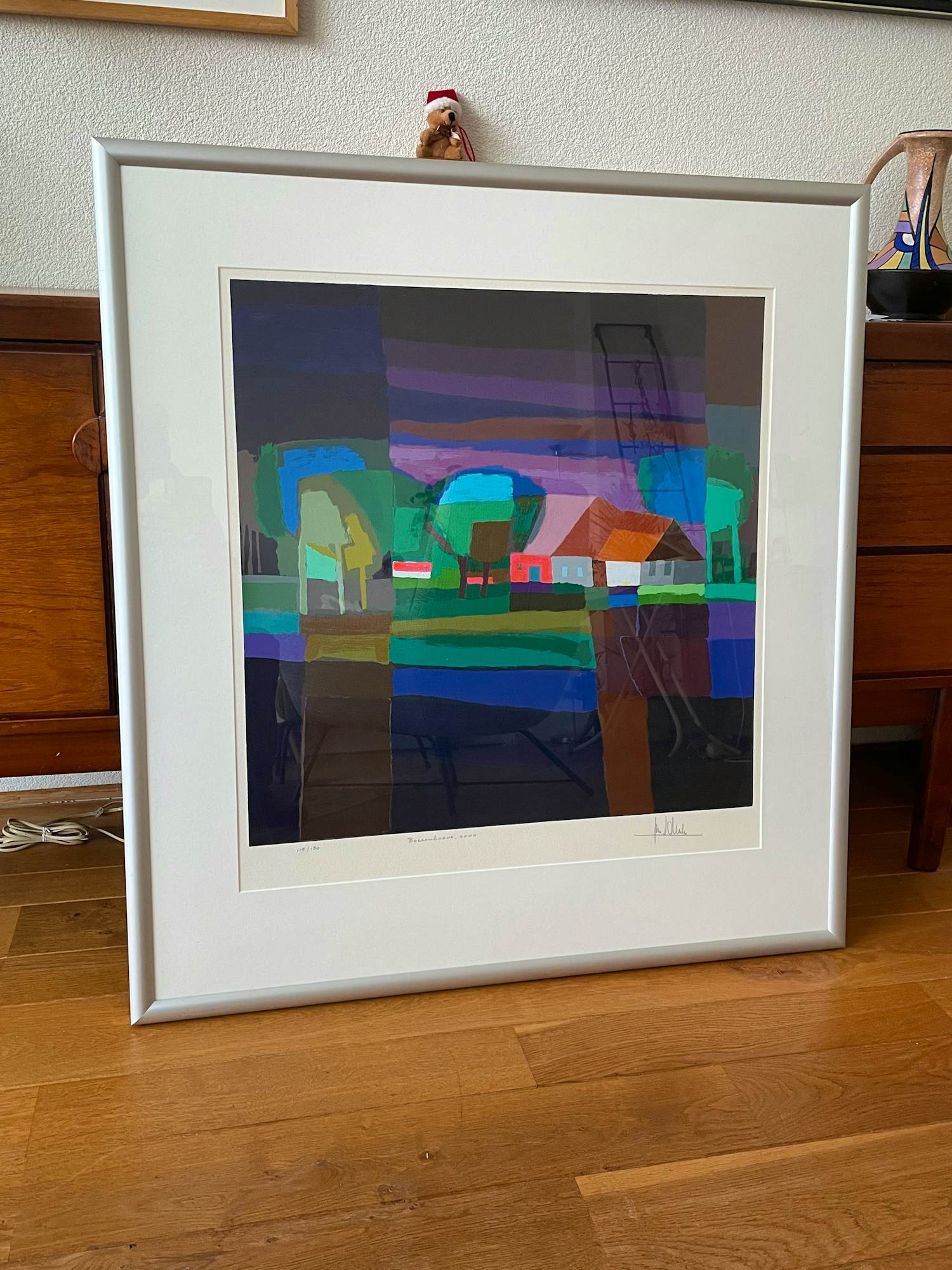 Ton Schulten - Boerenhoeve Nr. 115 - originele zeefdruk - ingelijst kopen? Bied vanaf 350!