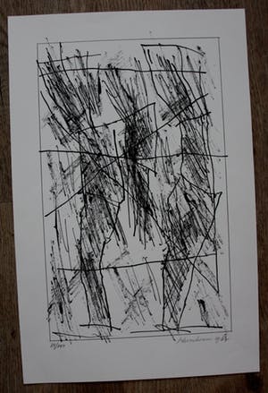 Jan Schoonhoven - litho: Formatie - 1987 kopen? Bied vanaf 320!