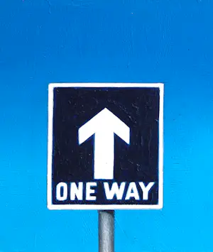 Gerard Boersma - One Way (Schilderij van Amerikaans verkeersbord ) kopen? Bied vanaf 100!