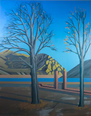 Joris van der Horst - Olieverf op doek, Irrigatiesluisje - Ingelijst (Zeer groot) kopen? Bied vanaf 200!