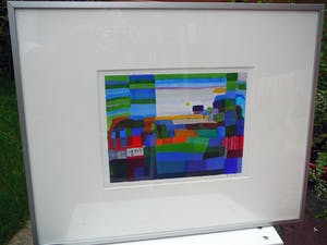 Niet of onleesbaar gesigneerd - L. de R. : Landschap -gouache- kopen? Bied vanaf 1!